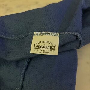 Longaberger Authentic Blue Fabric Mid. Spoon liner